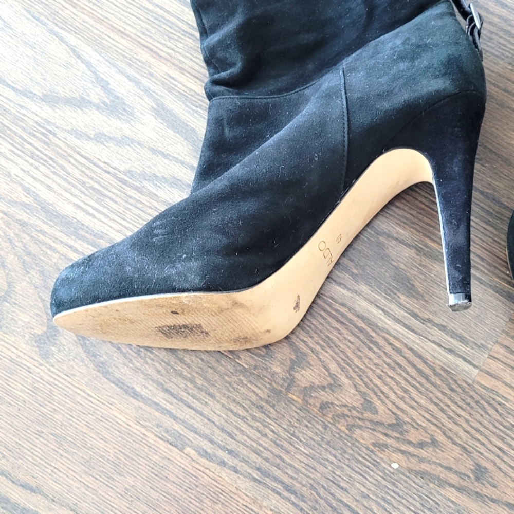 Aldo suede black boots 40